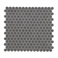 Penny Round Dark Grey Matte 11.5 x 12.25
